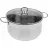 Cratita cu capac Maestro MR-3508-24, 5.5 l,   24 cm,  Inox,  Inox