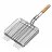 Grila pentru Barbeq Maestro MR-1002, Inox,  Lemn,  25 x 30 cm