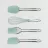 Ustensile de bucatarie Maestro MR-1590, Silicon,  Plastic,  Verde,  Oranj,  Galben,  Rosu