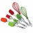 Ustensile de bucatarie Maestro MR-1590, Silicon,  Plastic,  Verde,  Oranj,  Galben,  Rosu