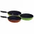 Tigaie cu capac Maestro MR-1200-22, 22 cm,  Aluminiu,  Antiaderenta,  Galben,  Rosu,  Verde