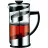 French-press TEO 1.0 L, Sticla,  Inox,  Transparent