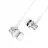 Casti cu fir Borofone BM22 SILVER (095453)