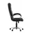 Офисное кресло Nowy Styl CUBA STEEL CHROME  LE-A, Натуральная кожа,  Газлифт,  Черный, 54 x 54 x 119.5-127.5