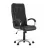 Офисное кресло Nowy Styl CUBA STEEL CHROME  LE-A, Натуральная кожа,  Газлифт,  Черный, 54 x 54 x 119.5-127.5