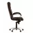 Офисное кресло Nowy Styl CUBA STEEL CHROME  LE-K, Натуральная кожа,  Газлифт,  Коричневый, 54 x 54 x 119.5-127.5