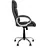 Fotoliu de birou OEM DELTA CHROME ECO-30, Piele ecologica,  Gazlift,  Negru, 51.5 x 57 x 114-125