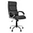 Fotoliu de birou OEM DELTA CHROME ECO-30, Piele ecologica,  Gazlift,  Negru, 51.5 x 57 x 114-125
