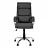 Fotoliu de birou OEM DELTA CHROME ECO-30, Piele ecologica,  Gazlift,  Negru, 51.5 x 57 x 114-125