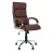 Офисное кресло OEM DELTA CHROME ECO-31, Экокожа,  Газлифт,  Коричневый, 51.5 x 57 x 114-125