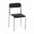 Стул Nowy Styl ASCONA CHROME V-CERATA, Хромированный металл,  Экокожа,  Чёрный, 81 x 45 x 46