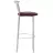 Scaun Nowy Styl MARCO HOKER CHROME V3, Metal cromat,  Piele artificiala,  Maro,, 96.5 x 40 x 40