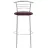 Scaun Nowy Styl MARCO HOKER CHROME V3, Metal cromat,  Piele artificiala,  Maro,, 96.5 x 40 x 40