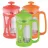 French-press Maestro MR-1663-800, 0.8 l,  Plastic,  Sticla termorezistenta,  Verde,  Oranj,  Rosu