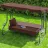 Balansoar TechnoWorker CORFU, Otel,  Poliester,  PVC,  Maro,, 200 x 120 x 164