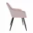 Scaun DP DC-1936 IRIS, Metal,  Placaj,  Spuma poliuretanica,  Stofa,  Iris Pudra,  Negru,, 60 x 63 x 82