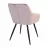 Scaun DP DC-1936 IRIS, Metal,  Placaj,  Spuma poliuretanica,  Stofa,  Iris Pudra,  Negru,, 60 x 63 x 82