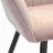 Scaun DP DC-1936 IRIS, Metal,  Placaj,  Spuma poliuretanica,  Stofa,  Iris Pudra,  Negru,, 60 x 63 x 82