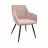 Scaun DP DC-1936 IRIS, Metal,  Placaj,  Spuma poliuretanica,  Stofa,  Iris Pudra,  Negru,, 60 x 63 x 82