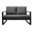 Canapea DP YORK, Placaj,  Spuma Poliuretanica,  Piele Eco,  146 x 85 x  88 cm