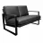 Canapea DP YORK, Placaj,  Spuma Poliuretanica,  Piele Eco,  146 x 85 x  88 cm
