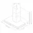 Hota Elica LOL BL/A/60, 665 m³/h, 1 motor, 60 cm, Filtru din aluminiu absorbant de grasimi, Negru