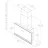 Hota Elica SUPER PLAT GR/F/80, 1200 m³/h,  1 motor,  80 cm,  Filtru din aluminiu absorbant de grasimi,  Oglinda negru