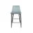 Scaun DP CLASIC LIGHT BLUE, BLACK LEGS, Metal,  Catifea,  Albastru deschis, 104 x 48 x 54