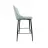 Scaun DP CLASIC LIGHT BLUE, BLACK LEGS, Metal,  Catifea,  Albastru deschis, 104 x 48 x 54