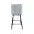 Scaun DP CLASIC LIGHT BLUE, BLACK LEGS, Metal,  Catifea,  Albastru deschis, 104 x 48 x 54