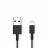 Cablu HELMET CABLE USB TO LIGHTNING BASIC 1M,  BLACK