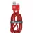 Cablu HELMET CABLE USB TO LIGHTNING KEVLAR FLAT 1M,  RED
