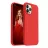 Husa HELMET CASE LIQUID SILICONE IPHONE 12 PRO MAX,  RED, 6.7"