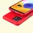 Husa HELMET CASE LIQUID SILICON SAMSUNG A12,  RED, 6.5"