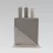 Placa de tocat Maestro MR-1789 G, 23.5 x 19.5 x 0.6 cm,  Plastic,  Gri