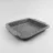 Tava de copt Maestro MR-1126-40, 40 x 27 x 4.5 cm,  Otel carbonat,  Gri