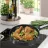 Tigaie cu capac Maestro MR-1207-22, 22 cm,  Aluminiu turnat,  Antiaderenta Quan Tanium,  Negru