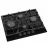 Plita incorporabila cu gaz WOLSER WL- F 6403 GT IC ROMB BLACK, 4 arzatoare,  Arzator Wok,  Sticla calita,  Aprindere electrica,  Negru