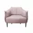 Fotoliu DP KING~PINK, Piele artificiala,  Pink, 87 x 85 x 77