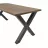 Masa DP XENA 2750*1100, PAL melaminat,  Metal,  Nuc,  Negru, 180 x 75 x 80