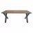 Masa DP XENA 2750*1100, PAL melaminat,  Metal,  Nuc,  Negru, 180 x 75 x 80