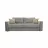 Canapea DP TOMSON, Lemn,  Spuma poliuretanica,  Stofa,  Gri, 240 x 110 x 100
