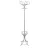 Cuier DP VENEZIA ALUM, Metal,  Argintiu, 182 x 63 x 63