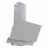 Hota WOLSER WL-F 60 TC GREY, 500 m3/h,  1 motor,  60 cm,  Filtru din aluminiu absorbant de grasimi, Gri