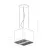 Hota Elica PIX WH/F/42 WHITE, 1100 m³/h,  1 motor,  42 сm, Alb