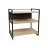 Raft DP IMPRIMANTA, PAL melaminat,  Metal,  Stejar laptos,  Gri, 74 x 50 x 74