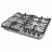 Plita incorporabila cu gaz GORENJE GW 642 ABX, 4 arzatoare,  Arzator Wok,  Aprindere electrica,  Inox, Negru