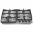 Plita incorporabila cu gaz GORENJE GW 642 ABX, 4 arzatoare,  Arzator Wok,  Aprindere electrica,  Inox, Negru