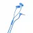 Casti cu fir Ploos In-ear earphones with mic,  Blue