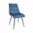 Scaun DP CAPELLA BLUE, Metal,  Placaj,  Spuma poliuretanica,  Stofa,  Albastru, picoare Negre, 85 x 60 x 47